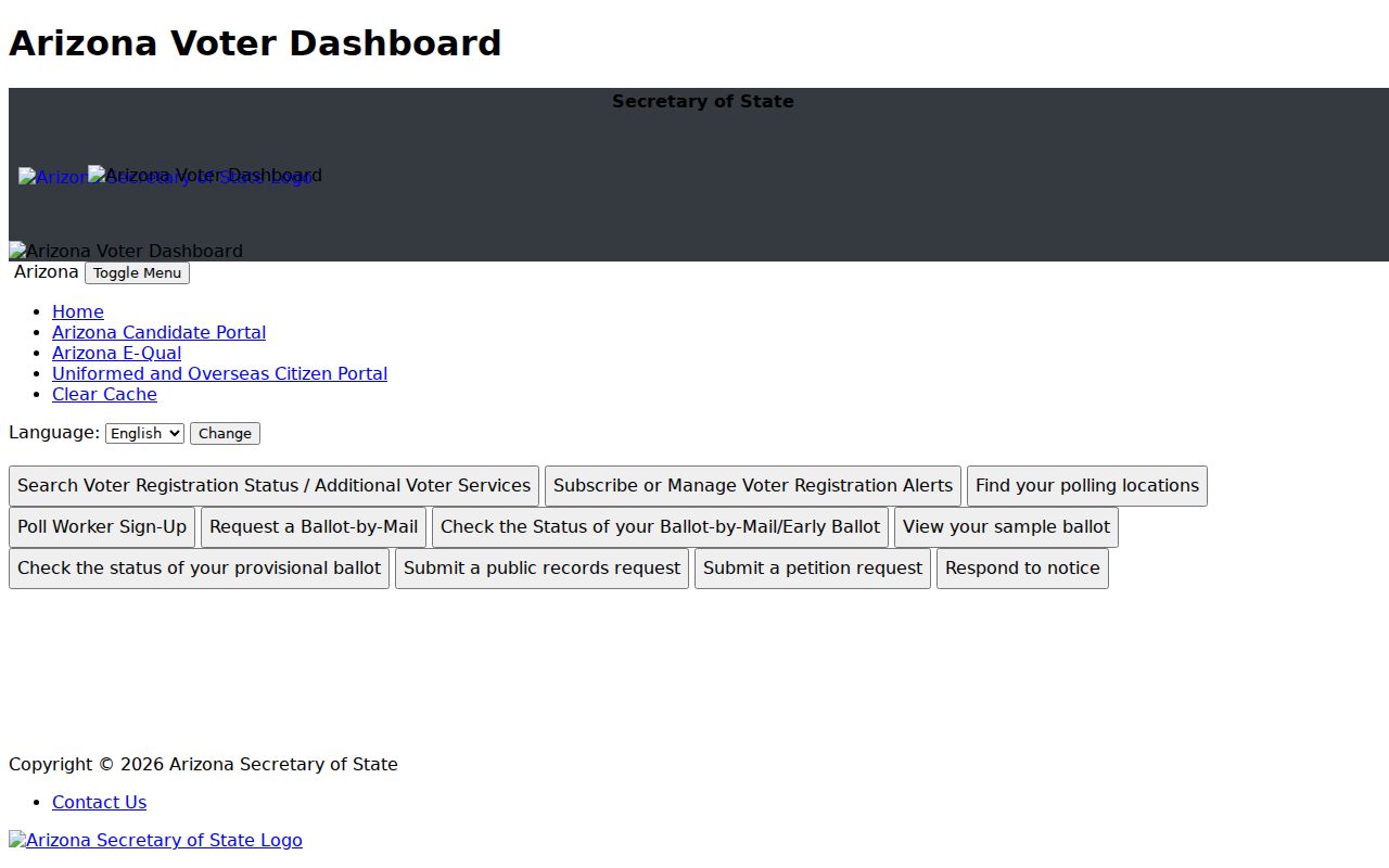 Prescott residents directory Arizona voter self lookup